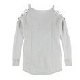 thumbnail image 2 of bar III Womens High-Low Knit Sweater, Grey, XX-Large, 2 of 2
