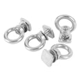 thumbnail image 1 of 4PCS T Track Mount Tie Down Anchor for Roof Rack, M8 Stainless Steel T Slot Bolt Tie Down Rings, Heavy Duty T Bolt Eye Nut Tie Down Rings for Holding Bungee Cord, Ropes, Hooks, 1 of 7