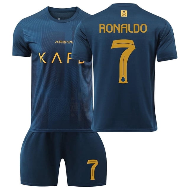 Camiseta de fútbol para niños 2024 Al-NASSR FC #7 Ronaldo Fan Jersey Camiseta de fútbol: S