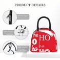 thumbnail image 4 of Easygdp Saying Ho Ho Ho Bolsa de Almuerzo Insulada Grande, Forro de Aluminio, Diseño Espacioso, a Prueba de Fugas, Ideal para Trabajo, Picnics, Viajes y Actividades al Aire Libre, 4 of 6
