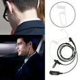 thumbnail image 1 of Tube  Earphone Sensitive Durable 1-pin Spiral Plug Convenient To Use Air Tube Headset Easy To Operate Black Mth650 For Mth600, 1 of 8