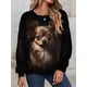 thumbnail image 3 of Sudadera con capucha de perro encantadora, sudadera de moda para mujer, abrigos para niña, sudadera con capucha de gato animal, ropa para mujer, jerséis kawaii Y2K Falls, cuello redondo, 3 of 5
