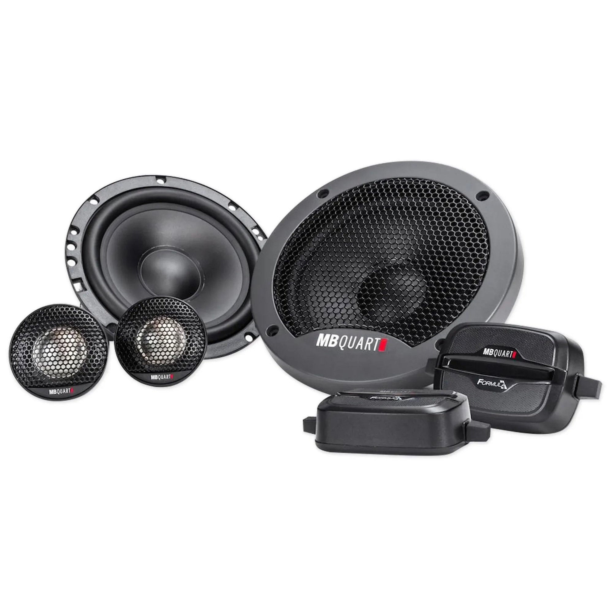 MB Quart FSB216 6.5" 280-Watt 2-Way Component Car Audio Speakers, 4-Ohm