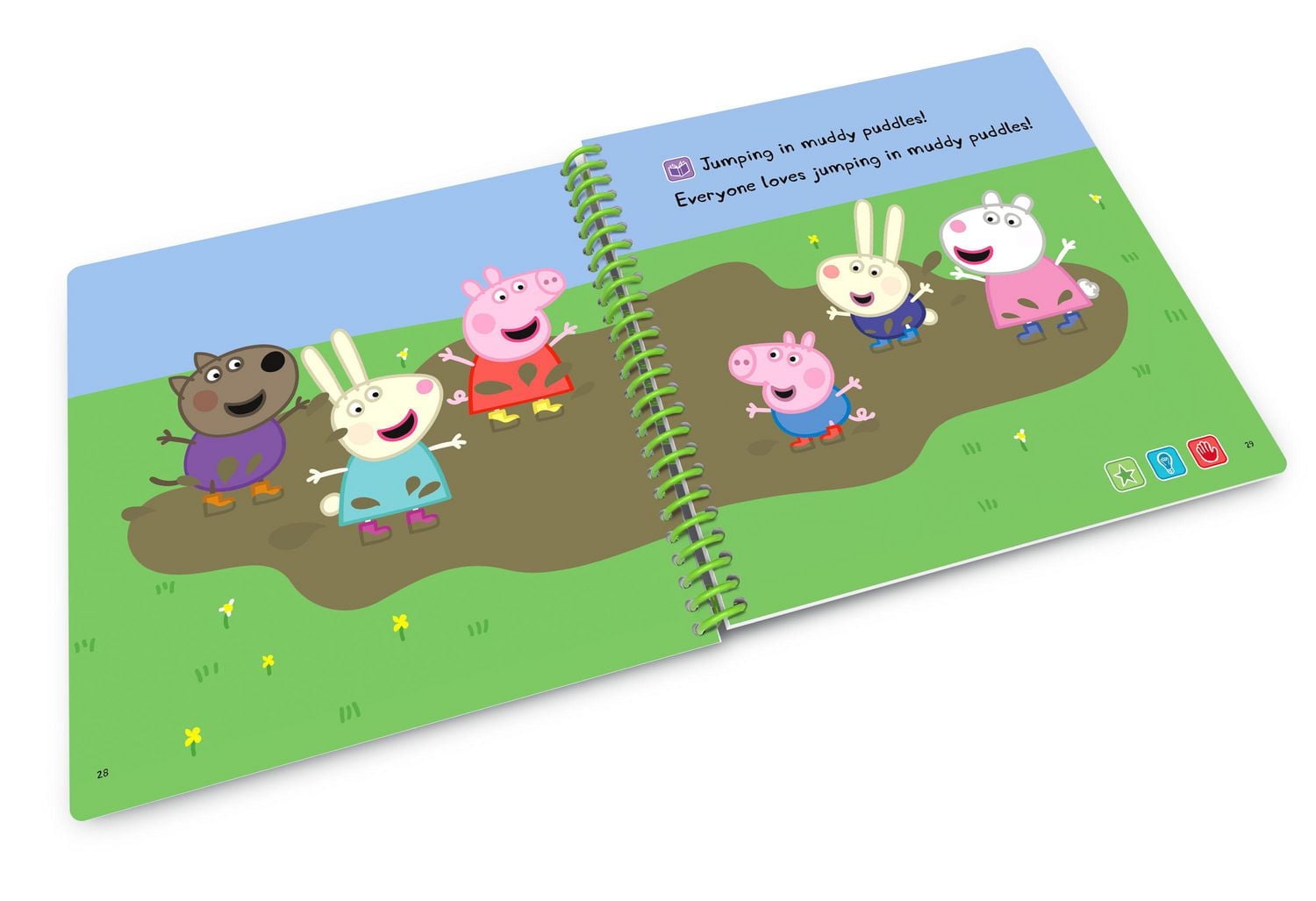 LeapFrog LeapStart Preschool (Level 1) Peppa the Pig Playing Together Storybook - Interactive Activity Book - English Version, 2 to 4 years