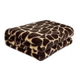 thumbnail image 4 of Maia Throw Giraffe Brown Polyester Microfiber 50 In x 60 In Fur in Brown, 4 of 8