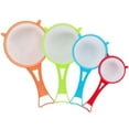 thumbnail image 4 of Plastic Flour Sieve Set of 4 | Fine Mesh Kitchen Sifter Efficient Sieving Baking Powdered Sugar Cocoa | Compact Design Long Handle | Random Colors | Home Cooking Utensil, 4 of 9