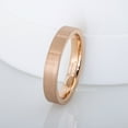 thumbnail image 4 of Tungsten Wedding Ring - Band for Mens & Womens- 6mm Pipe Cut Tungsten Ring - Rose Gold IP Tungsten Band, 4 of 5