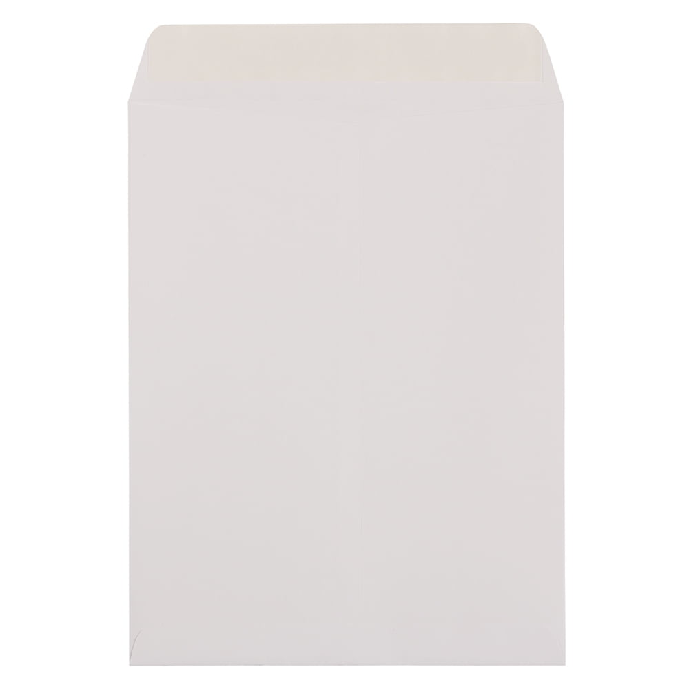 JAM Paper® 10" x 13" Opaque Open End Catalog Envelopes with Gum Closure, White Mohawk, 50/pack