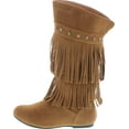 thumbnail image 2 of Yoki Trina 03K Little Girls Moccasin 2 layer Fringe Boots, 2 of 7