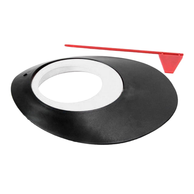 Tapis de Golf Portable Pratique Putting Cup avec Trou et pour la Cour Intérieure Putt Formation Blanc 2