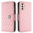 thumbnail image 7 of Elegant PU Leather Wallet Case for Samsung Galaxy A54 5G with Wrist Strap, Women Girls Shockproof Kickstand Magnetic Closure Card Slots Rugged Phone Case Cover for Samsung Galaxy A54 5G, Pink, 7 of 7