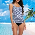 thumbnail image 2 of Baqcunre Tankini Swimsuits for Women, Tankini Tops for Women Swimwear Top Tummy Bathing Suit Top No Bottom Sky Blue 2XL, 2 of 4