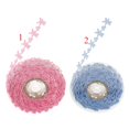 thumbnail image 4 of simhoa 15mx15mm Satin Lace Ribbon CRAFTS Scrapbook Sewing Embellishments pink, 4 of 8