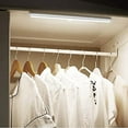 thumbnail image 3 of Laegsmetg 2 Pack LED Closet Light, 60 LED Rechargeable Motion Sensor Light Indoor, Under Cabinet Lighting Wireless Stick-Anywhere Night Light for Hallway Stairway Wardrobe Kitchen, 3 of 8