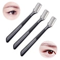 thumbnail image 1 of Cuchillo para cejas - Cuchillo para barba en paquete de 3 Negro, 1 of 4
