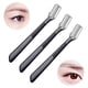 thumbnail image 1 of Cuchillo para cejas - Cuchillo para barba en paquete de 3 Negro, 1 of 4