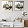 thumbnail image 4 of Designart "Analytic Drawing Of Monumental Scenery II" Monuments Floater Framed Wall Art Prints, 4 of 5