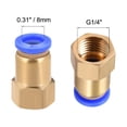 thumbnail image 2 of Unique Bargains 1/4' G Female Straight Thread 5/16' Tube OD Push In Joint Pneumatic Connector Fitting Quick Fittings 4pcs, 2 of 4