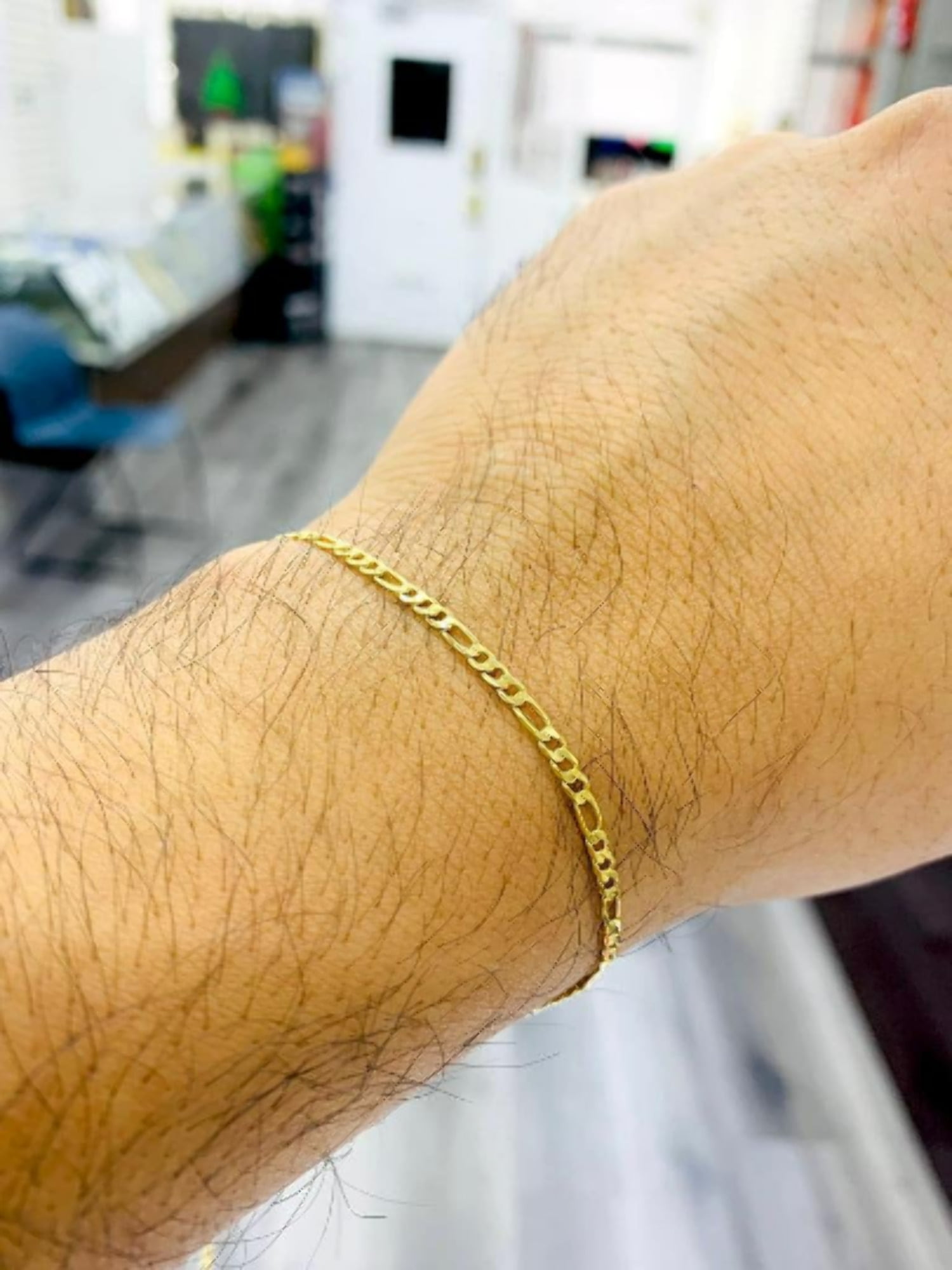 Baby Bracelet Girls Boys Jewelry Newborn Figaro 14K Gold Filled Pulsera 4"