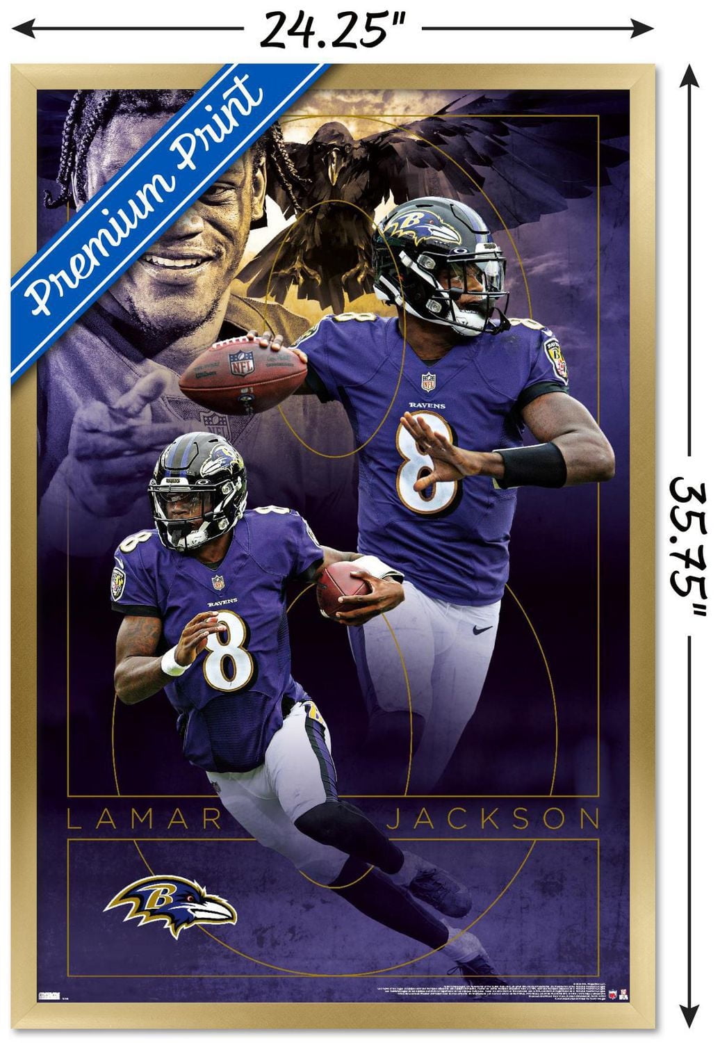NFL Baltimore Ravens - Lamar Jackson 20 Wall Poster