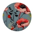thumbnail image 2 of WYYP  Round Table cover,Red Poppies Flowers Floral Decorative Polyester Table Cloths,Waterproof Table Cover for Home,Holiday,Party,Indoor and Outdoor White, 2 of 7