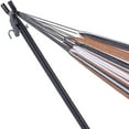 thumbnail image 5 of Cotton Camping Hammock Classic Hammock with 9 ft Steel Stand Brown Striped 450 lb Capacity, 5 of 6