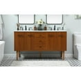 thumbnail image 2 of 60 inch single bathroom vanity in teak, 2 of 5