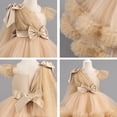thumbnail image 7 of IBTOM CASTLE Toddler Baby Girls Shiny Sequin Heart Pageant Dress Sequins Heart Tulle Tutu Dress Flower Wedding Princess Birthday Party Prom Gown 18-24 Months Champagne, 7 of 7