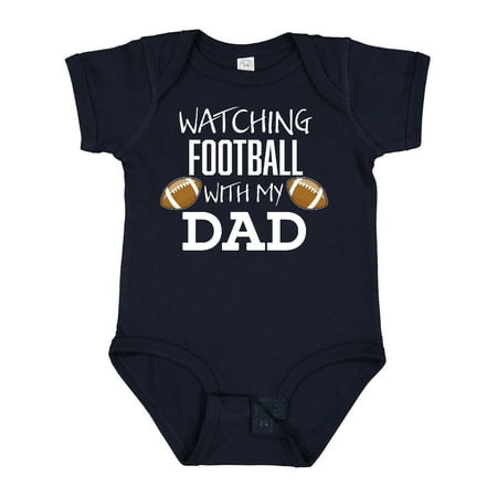 

Inktastic Watching Football with My Dad Gift Baby Boy or Baby Girl Bodysuit