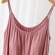 thumbnail image 4 of Blusa de pijama de manga corta para mujer, lisa, informal, a la moda, con cuello redondo, sin mangas, para dormir, pijamas para mujer, 4 of 4