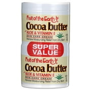 Fruit of the Earth Cocoa Butter with Aloe & Vitamin E Skin Care Cream Super Value, 4 oz, 2 Count