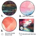 thumbnail image 4 of Designart "Watercolor Scenery Of Aurora Borealis V" Aurora Borealis Picture Framed Canvas Prints, 4 of 5