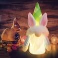 thumbnail image 4 of Easter decor hanging,2PC Easter Faceless Dwarf Decoration Ornaments Rabbit Plush Doll,Green, 4 of 8