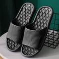 thumbnail image 2 of Zapatillas de casa suaves para hombre y mujer, chanclas a prueba de deslizamiento, sandalias de baño para interiores, Hotel, Color sólido, zapatos planos, 2 of 7