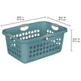 thumbnail image 2 of Sterilite 2 Bushel Ultra™ Laundry Basket Cool Water Case of 6, 2 of 2