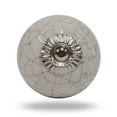 thumbnail image 6 of Set of six Crackle chrome ceramic knobs by Trinca-Ferro, 6 of 7