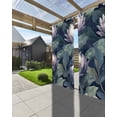thumbnail image 3 of nqOlkjepod Outdoor Curtains for Patio Waterproof, Purple Flower Outdoor Privacy Panels Grommet, Botanical Budding Flowers Leaf Plant Blackout Outside Curtains for Porch/Cabana 54"x108", 2 Panels, 3 of 8