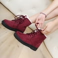 thumbnail image 4 of Botas de nieve Botas de tobillo impermeables Botines acogedores para mujer al aire libre para caminar senderismo, 4 of 9