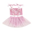thumbnail image 1 of PENGXIANG Ensemble Bébé Papillon Camisole Froncée Short Triangle Jupe en Tulle, 1 of 5