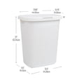 thumbnail image 3 of Cesto de ropa Mind Reader Slim para ropa, 50 L, blanco, 3 of 7