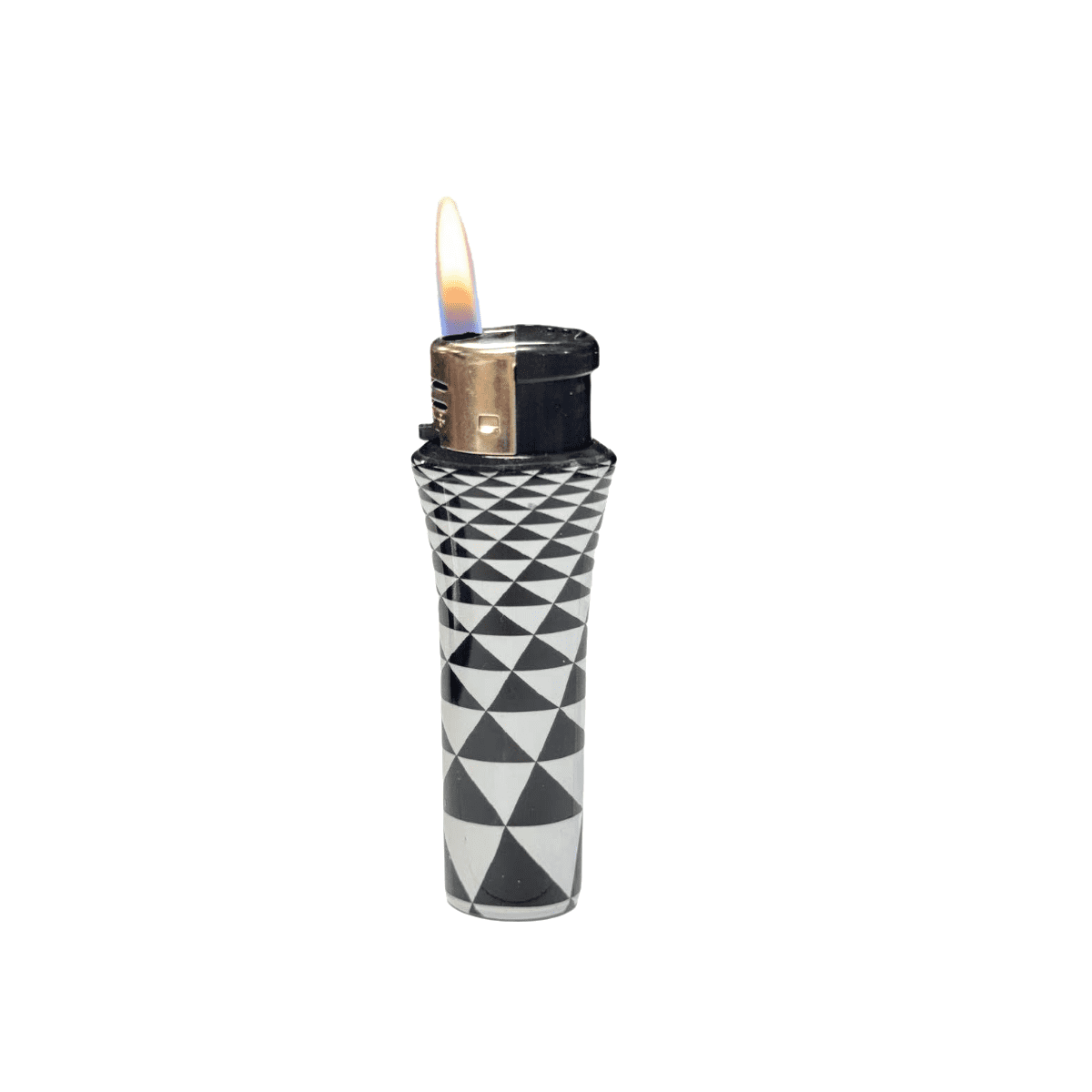50PACK Disposable Classic Cigarette Butane Lighters Black and white gingham gift for man’s Birthday  Christmas
