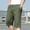 Men's Green Quick Dry Cargo Shorts _ B, variant on HOOMEUMY 2025 Men's Summer Cargo Shorts Cotton Linen Multi-Pocket Bermuda Beach Shorts with Elastic Waist Army Green XXL