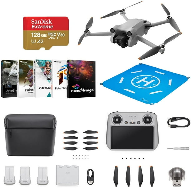 DJI Mini 3 Pro Drone with RC Remote Controller, Bundle with Fly More