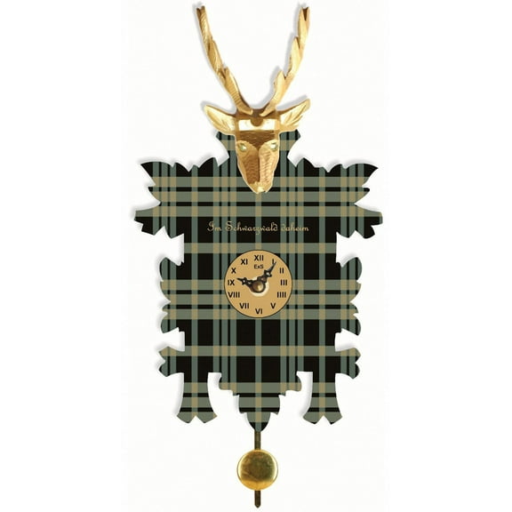 Kuckulino Black Forest Clock with quartz movement and cuckoo chime