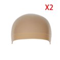 thumbnail image 1 of yingyy 2Pcs Unisex Elastic Hair Liner Snood Stretch Mesh Wig Cap, 1 of 2