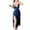 Blue, variant on Womens Fashion 2026 Long Satin Nightgowns for Women Blue High Slit Dress 2 Pieces Deep V Sexy Elegant Lace Cami Maxi Dress with Panty