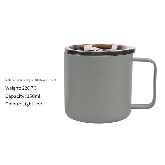Stainless Steel Coffee Mug:Double-Walled,Heat-Resistant Camping Cup