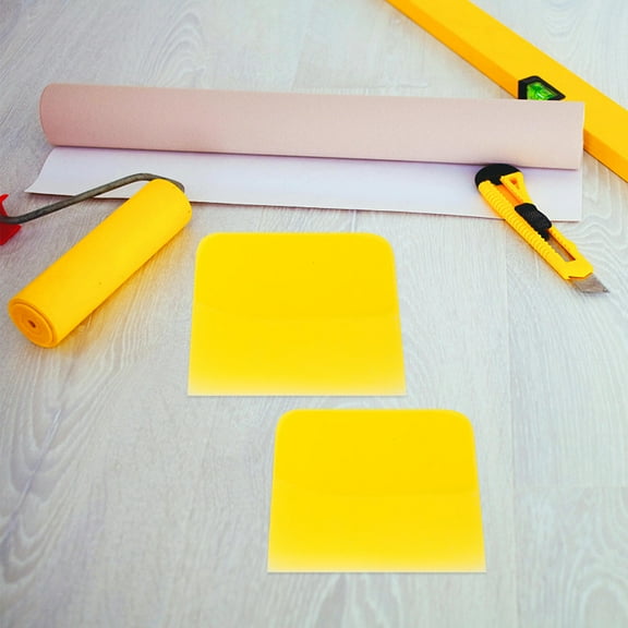 Mobutofu 2Pcs Random Color Rubber Scraper for Pottery Tool Kit and Window Tint Tools