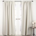 thumbnail image 2 of SARO C115.BK5496 54 x 96 in. Solid Rod Pocket Blackout Window Curtain Panel  Black, 2 of 5