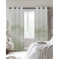 thumbnail image 3 of Sage Green Ombre Mountain Blackout Curtains 54 Inches Long for Bedroom, Nature Abstract Art Marble Thermal Insulated Room Darkening Black Out Window Curtain Panels Grommet Drapes for Living Room, 3 of 8